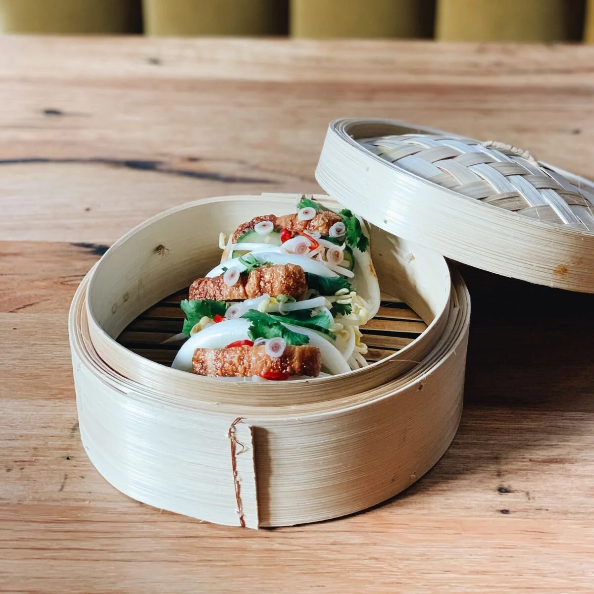 Bao buns on the Betel Boy table